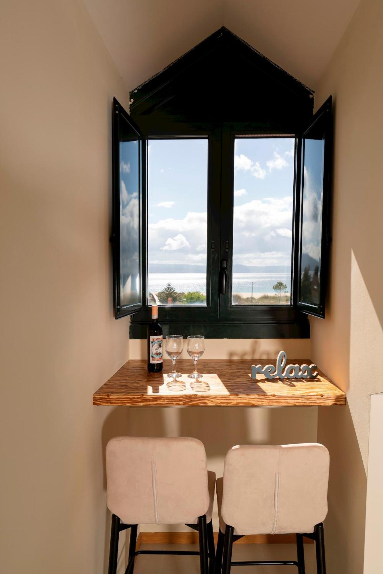 Apartamento Lura De Fisterra Playa De Langosteira En Finisterre Con Vistas Al Mar San Martín de Arriba Exteriör bild