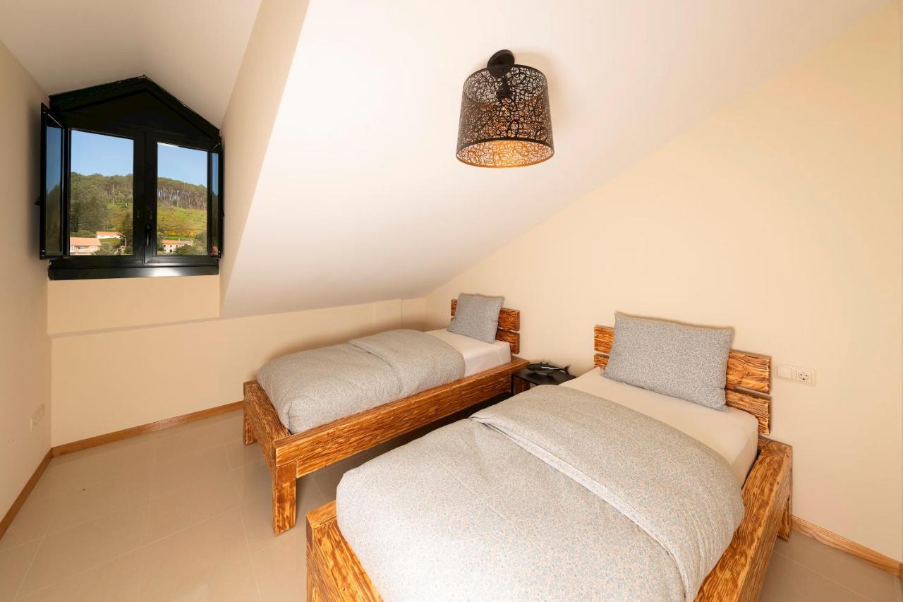 Apartamento Lura De Fisterra Playa De Langosteira En Finisterre Con Vistas Al Mar San Martín de Arriba Exteriör bild